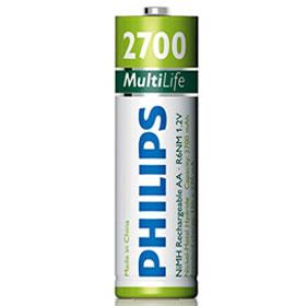 Philips MultiLife Rechargeable AA Batteries